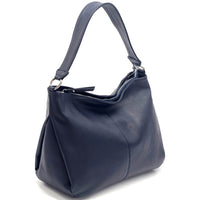 Concetta Convertible Leather Hobo: Tan Italian Calfskin - Leather Italiano