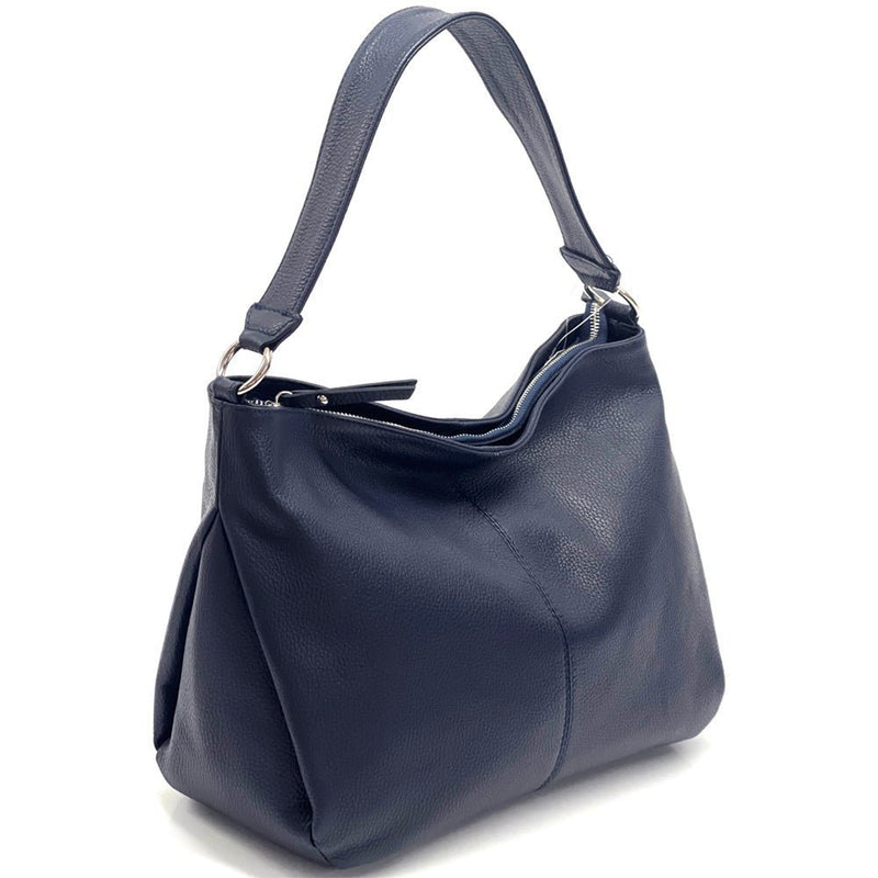 Concetta Convertible Leather Hobo: Tan Italian Calfskin - Leather Italiano