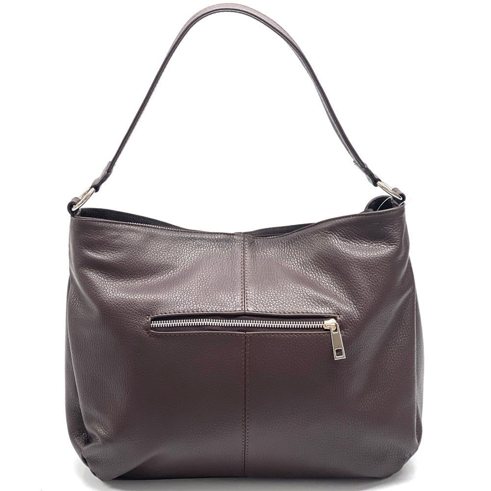 Concetta Convertible Leather Hobo: Tan Italian Calfskin - Leather Italiano