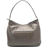 Concetta Convertible Leather Hobo: Tan Italian Calfskin - Leather Italiano