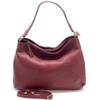 Concetta Convertible Leather Hobo: Tan Italian Calfskin - Leather Italiano