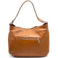 Concetta Convertible Leather Hobo: Tan Italian Calfskin - Leather Italiano
