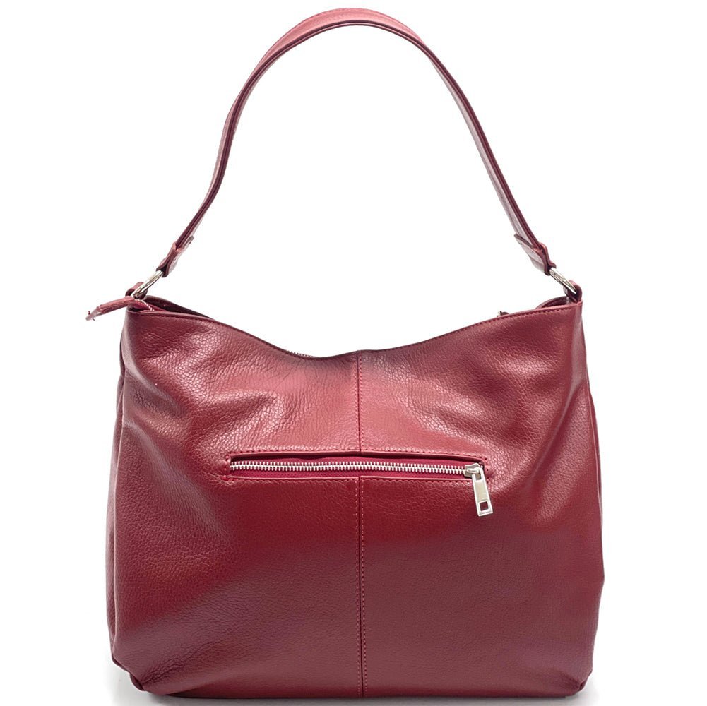 Concetta Convertible Leather Hobo: Tan Italian Calfskin - Leather Italiano