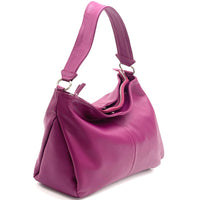 Concetta Convertible Leather Hobo: Tan Italian Calfskin - Leather Italiano