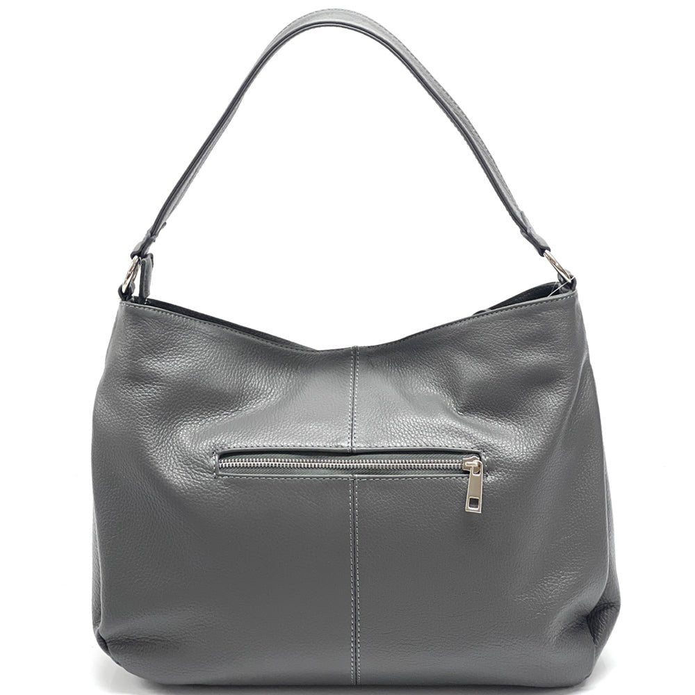 Concetta Convertible Leather Hobo: Tan Italian Calfskin - Leather Italiano