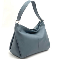 Concetta Convertible Leather Hobo: Tan Italian Calfskin - Leather Italiano