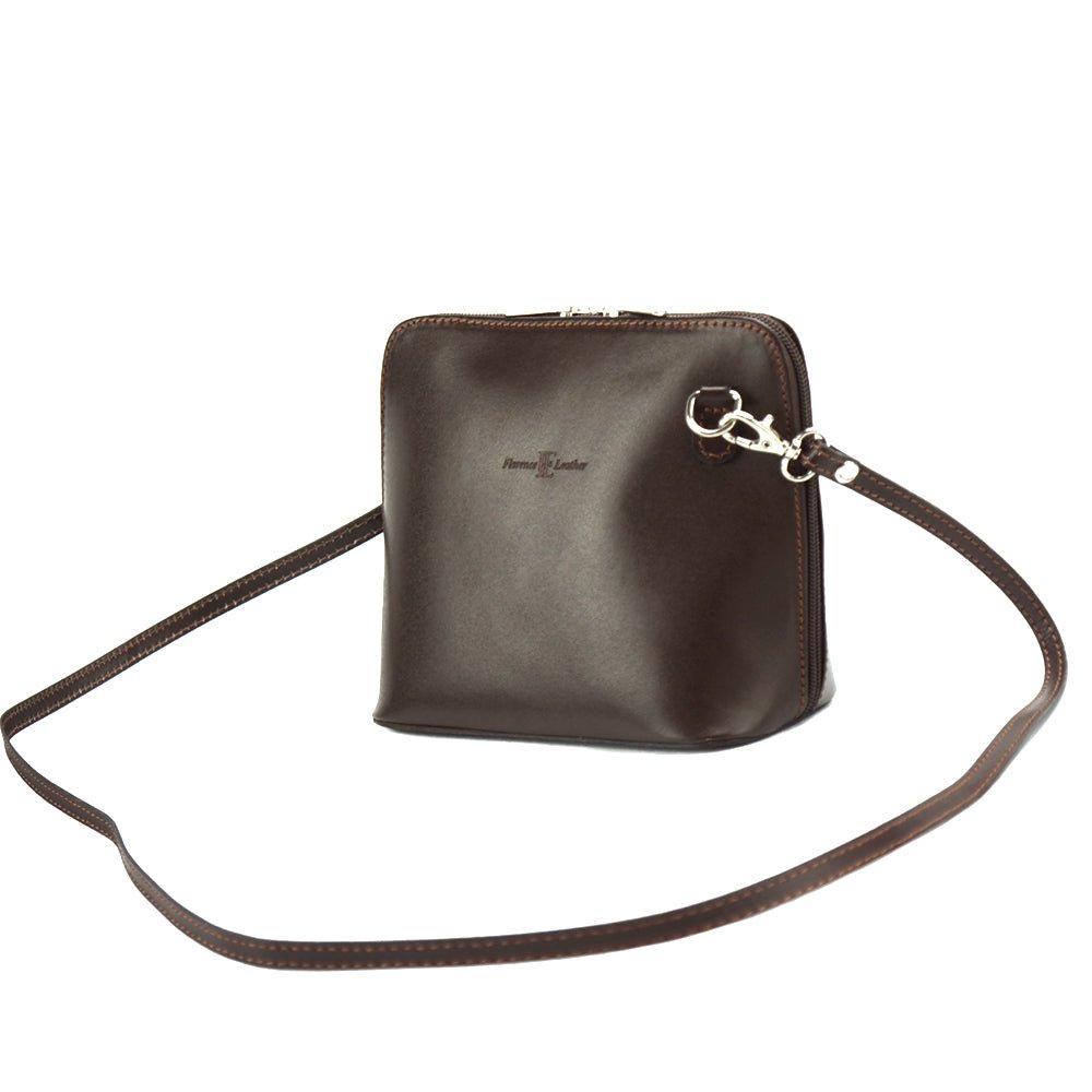 Dalida Black Italian Leather Purse - Leather Italiano