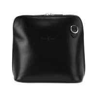 Dalida Black Italian Leather Purse - Leather Italiano