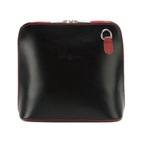 Dalida Black Italian Leather Purse - Leather Italiano