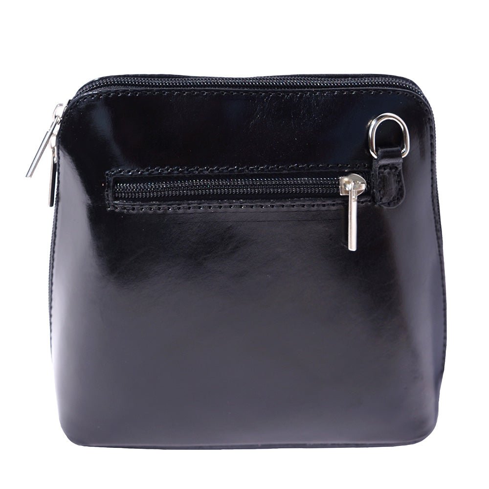 Dalida Black Italian Leather Purse - Leather Italiano