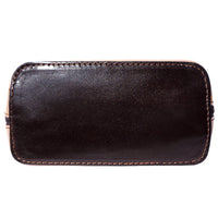 Dalida Black Italian Leather Purse - Leather Italiano