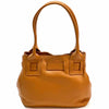 Daria Italian Leather Shoulder Bag – Soft - Grain Elegance with Sculptural Knot - Leather Italiano