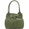 Daria Italian Leather Shoulder Bag – Soft - Grain Elegance with Sculptural Knot - Leather Italiano