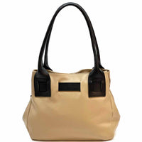 Daria Italian Leather Shoulder Bag – Soft - Grain Elegance with Sculptural Knot - Leather Italiano