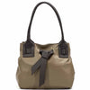 Daria Italian Leather Shoulder Bag – Soft - Grain Elegance with Sculptural Knot - Leather Italiano