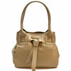 Daria Italian Leather Shoulder Bag – Soft - Grain Elegance with Sculptural Knot - Leather Italiano