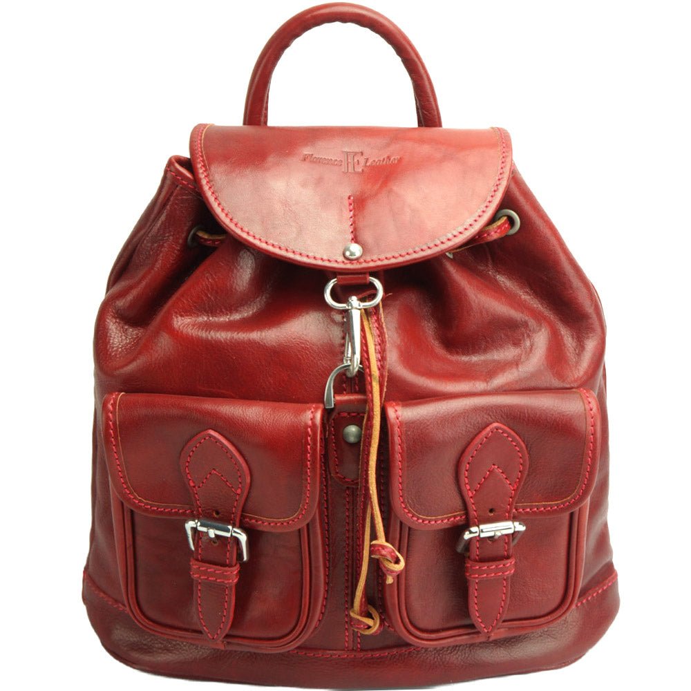 Davide Genuine Italian leather backpack - Leather Italiano