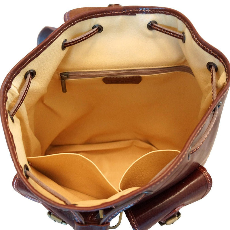 Davide Genuine Italian leather backpack - Leather Italiano