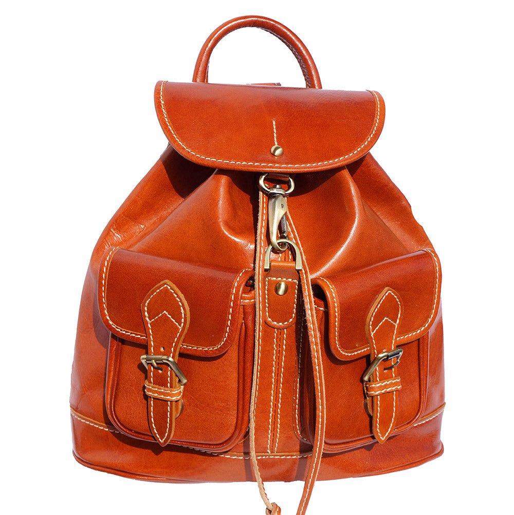 Davide Genuine Italian leather backpack - Leather Italiano