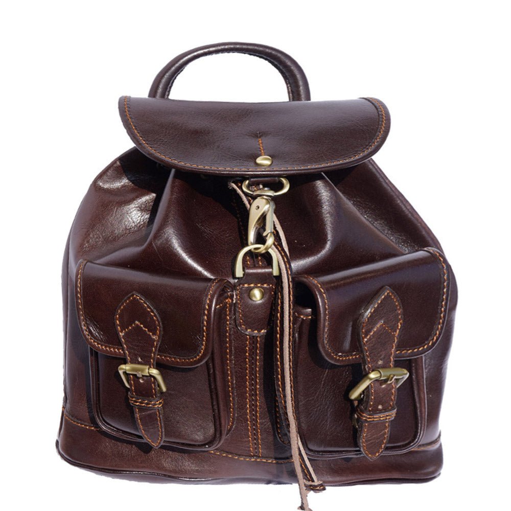 Davide Genuine Italian leather backpack - Leather Italiano