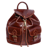 Davide Genuine Italian leather backpack - Leather Italiano