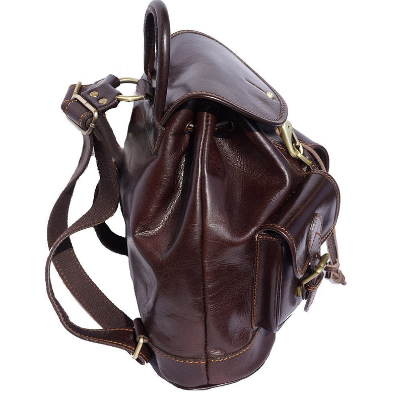 Davide Genuine Italian leather backpack - Leather Italiano