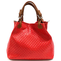 Debora Leather Hobo Bag: Italian Calfskin & Adjustable Handles - Leather Italiano