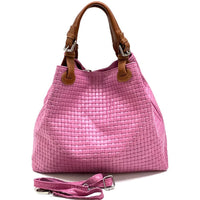 Debora Leather Hobo Bag: Italian Calfskin & Adjustable Handles - Leather Italiano