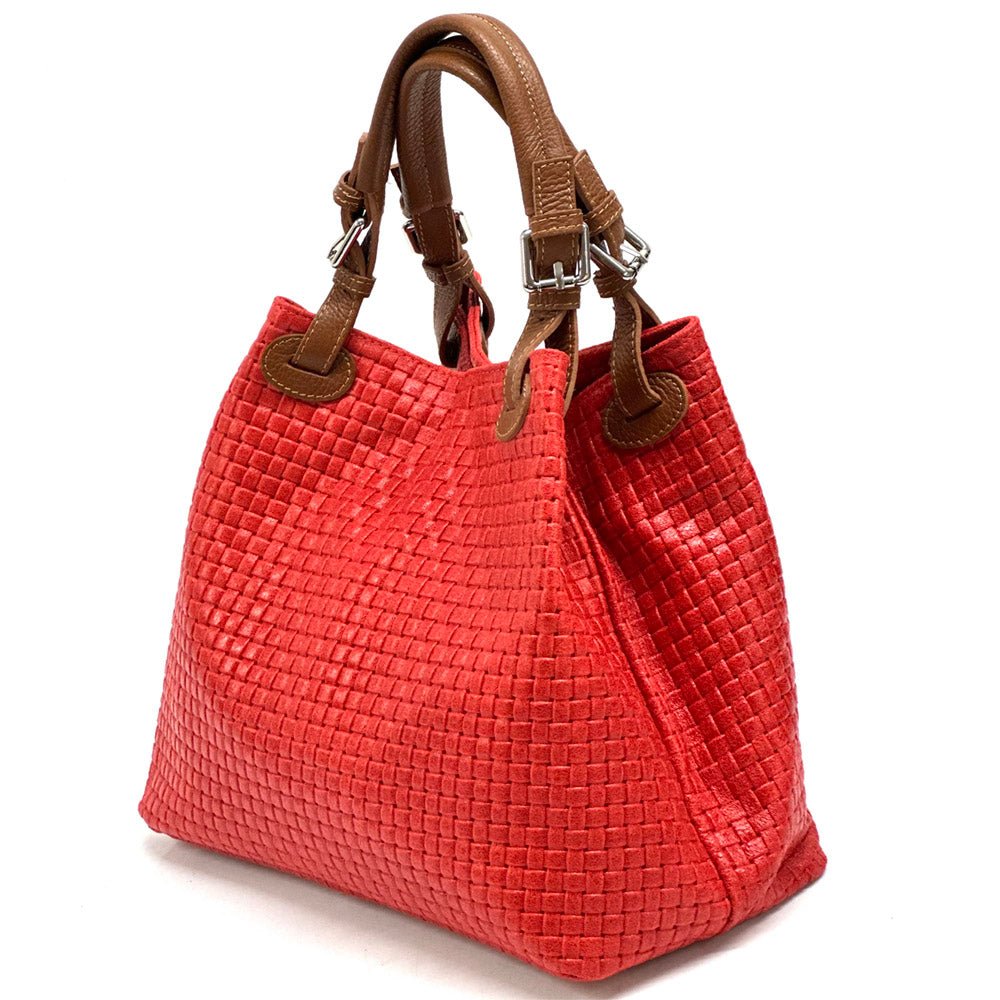 Debora Leather Hobo Bag: Italian Calfskin & Adjustable Handles - Leather Italiano