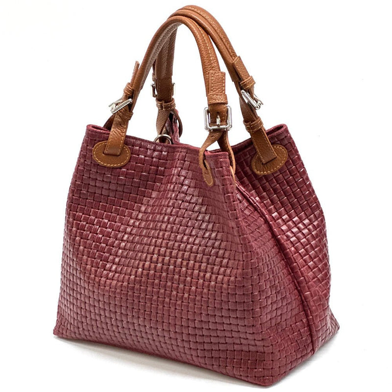 Debora Leather Hobo Bag: Italian Calfskin & Adjustable Handles - Leather Italiano