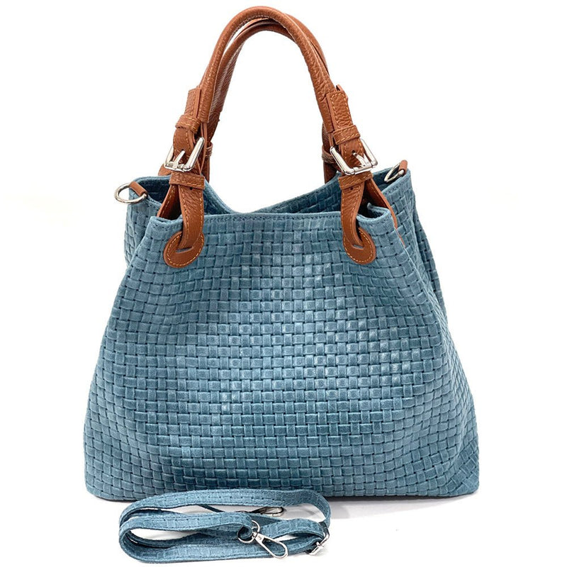 Debora Leather Hobo Bag: Italian Calfskin & Adjustable Handles - Leather Italiano