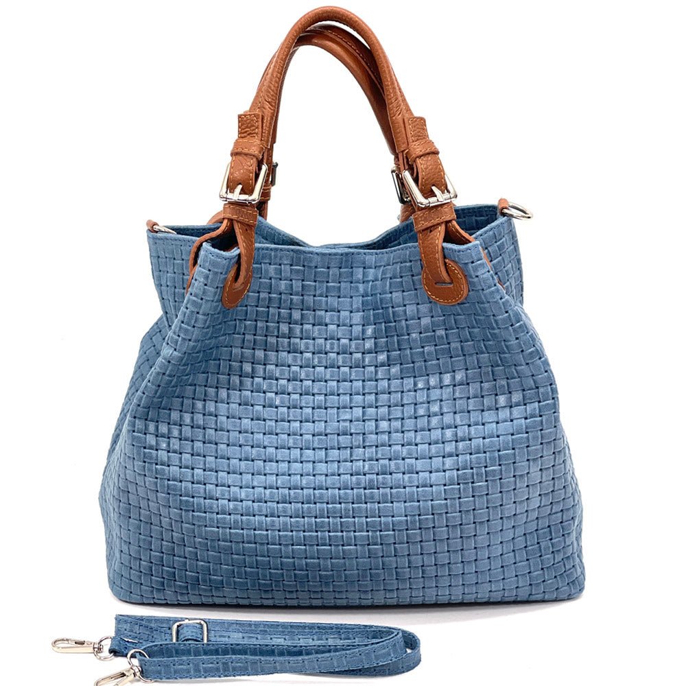 Debora Leather Hobo Bag: Italian Calfskin & Adjustable Handles - Leather Italiano