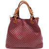 Debora Leather Hobo Bag: Italian Calfskin & Adjustable Handles - Leather Italiano