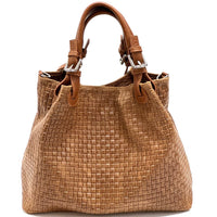 Debora Leather Hobo Bag: Italian Calfskin & Adjustable Handles - Leather Italiano