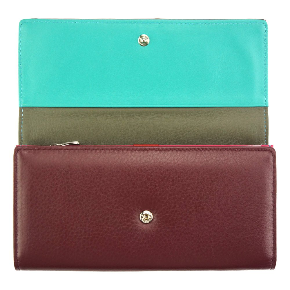 Dianora M leather wallet - Leather Italiano