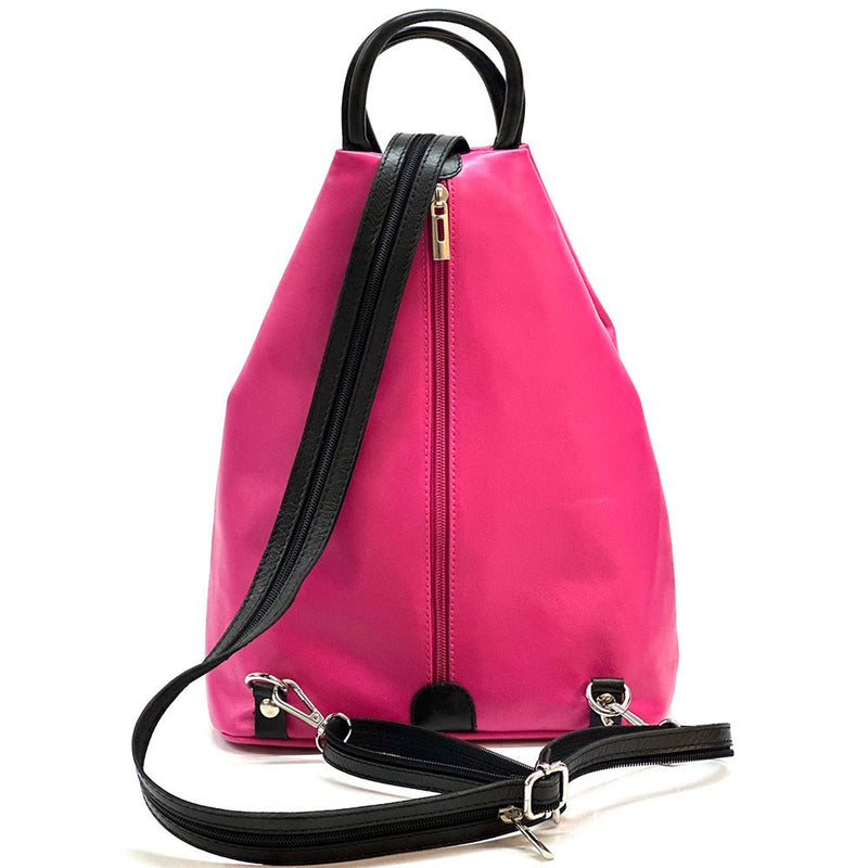 Dina Leather Backpack – Sleek Italian Craftsmanship - Leather Italiano