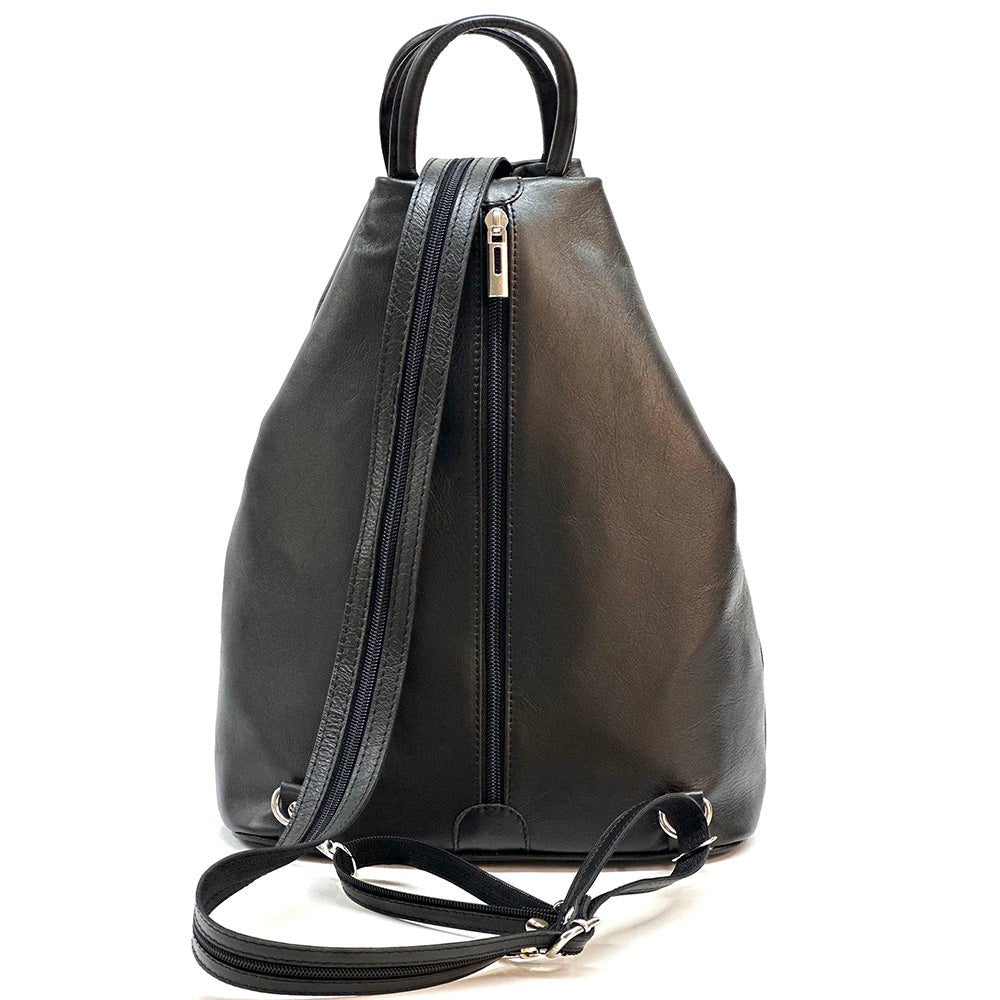 Dina Leather Backpack – Sleek Italian Craftsmanship - Leather Italiano