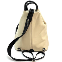 Dina Leather Backpack – Sleek Italian Craftsmanship - Leather Italiano