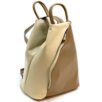 Dina Leather Backpack – Sleek Italian Craftsmanship - Leather Italiano