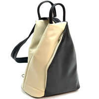 Dina Leather Backpack – Sleek Italian Craftsmanship - Leather Italiano