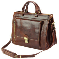 Donato leather Briefcase - Leather Italiano