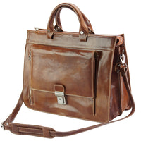 Donato leather Briefcase - Leather Italiano