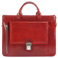 Donato leather Briefcase - Leather Italiano