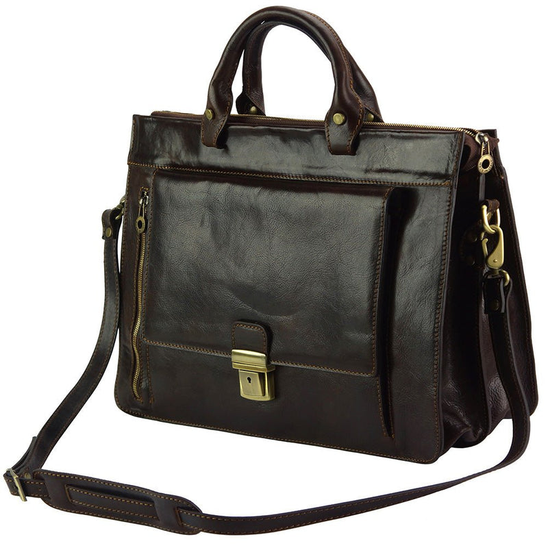 Donato leather Briefcase - Leather Italiano