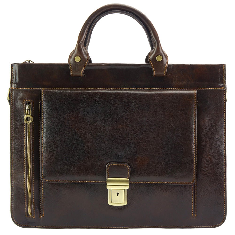 Donato leather Briefcase - Leather Italiano