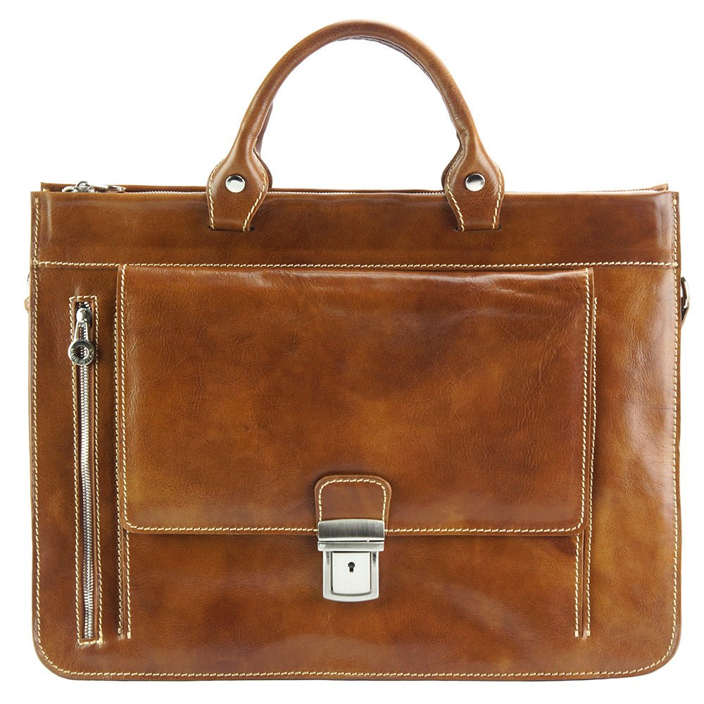 Donato leather Briefcase - Leather Italiano