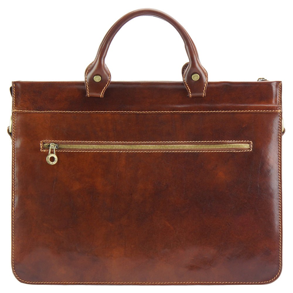 Donato leather Briefcase - Leather Italiano