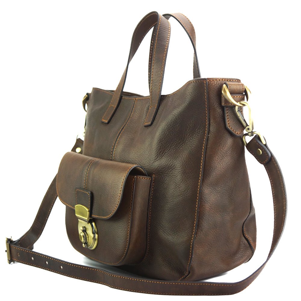 Duomo Leather Shoulder Bag: Everyday Elegance for the Modern Man - Leather Italiano