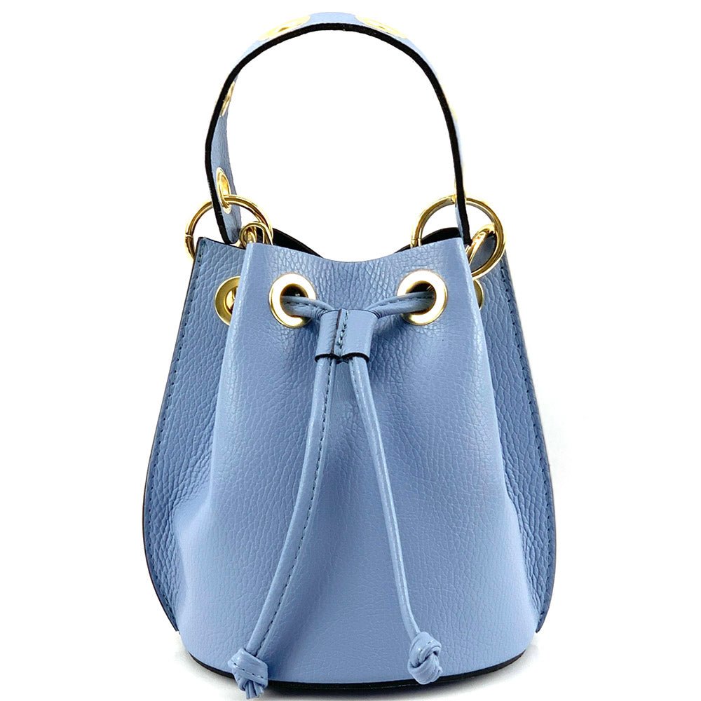 Eileen Leather Bucket Bag: A Burst of Color for Everyday Adventures - Leather Italiano