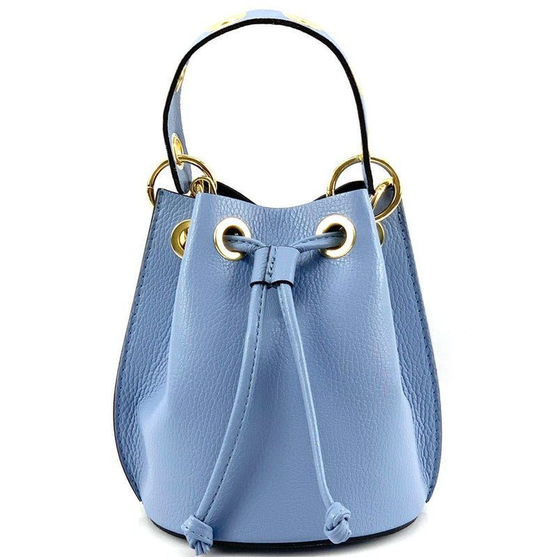 Eileen Leather Bucket Bag: A Burst of Color for Everyday Adventures - Leather Italiano